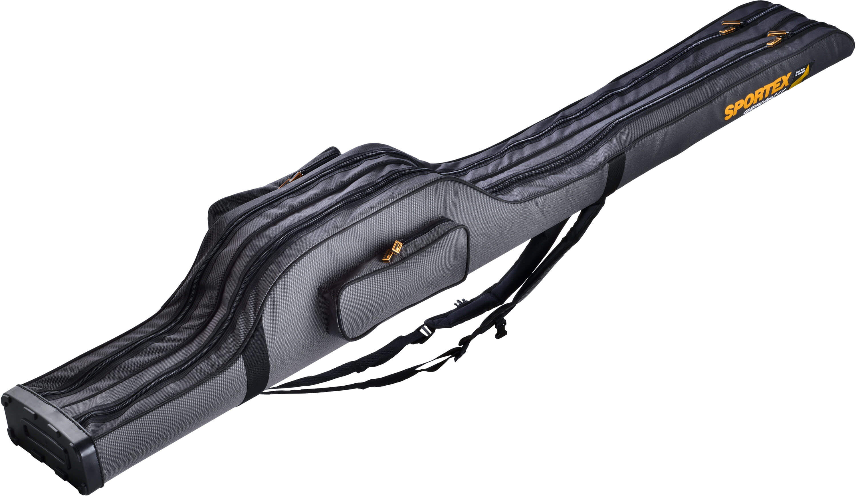 sportex-12ft-futteral-310208 Das 12ft Angelruten Futteral bietet Platz für 2 vormontierte Karpfenruten.