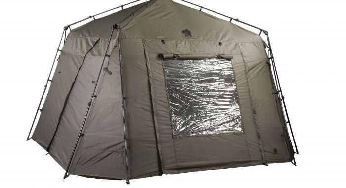 Nash Bank Life Gazebo Angelzelt Geräumiges Angelzelt für Karpfenangler, das Schutz und Komfort bietet.