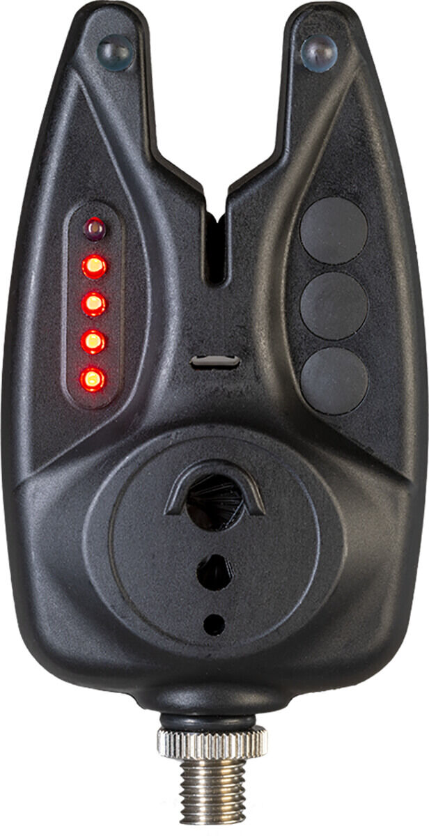 Avvisatore elettronico per la pesca alla carpa con indicatori LED per avvisi rapidi.