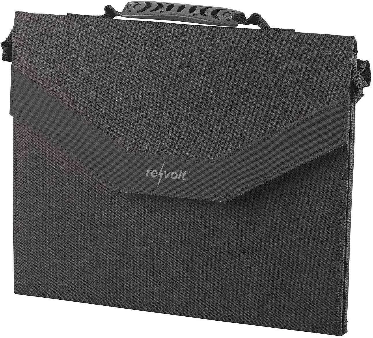revolt-solarpanel-3 Resistente borsa nera per attrezzatura da pesca alla carpa, perfetta per organizzare gli accessori.