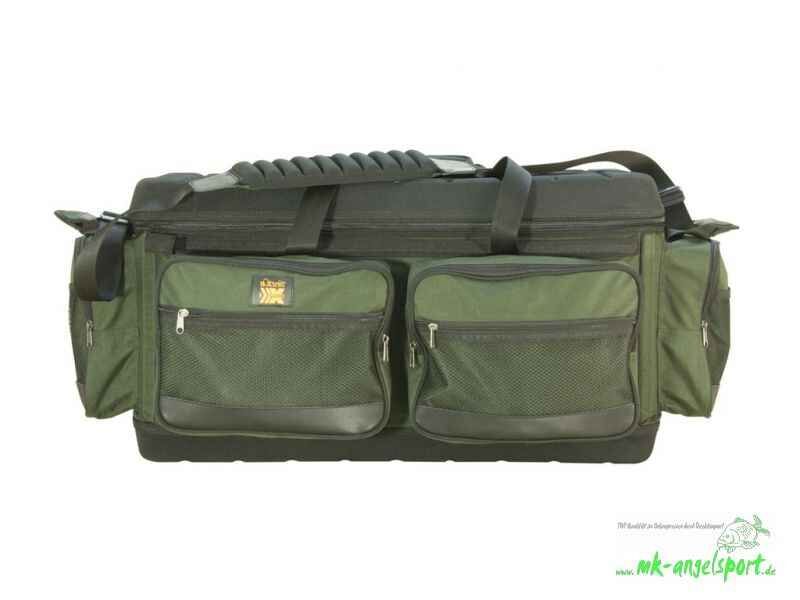 X-Case-Carryall-XL-png Bolsa duradera para aparejos de pesca con múltiples compartimentos para organizar los aparejos de pesca de carpas.