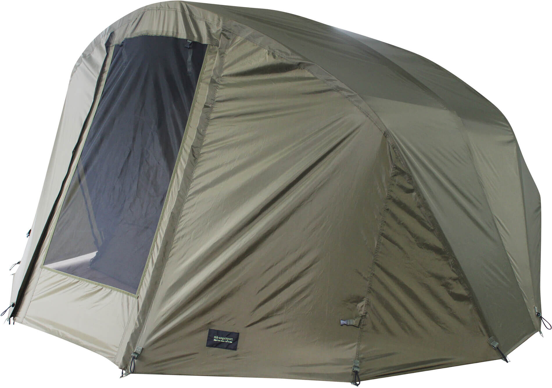 overwrap-skin-3man-bivvy Odolný rybářský stan poskytující útočiště pro kapraře během dlouhých rybářských seancí.