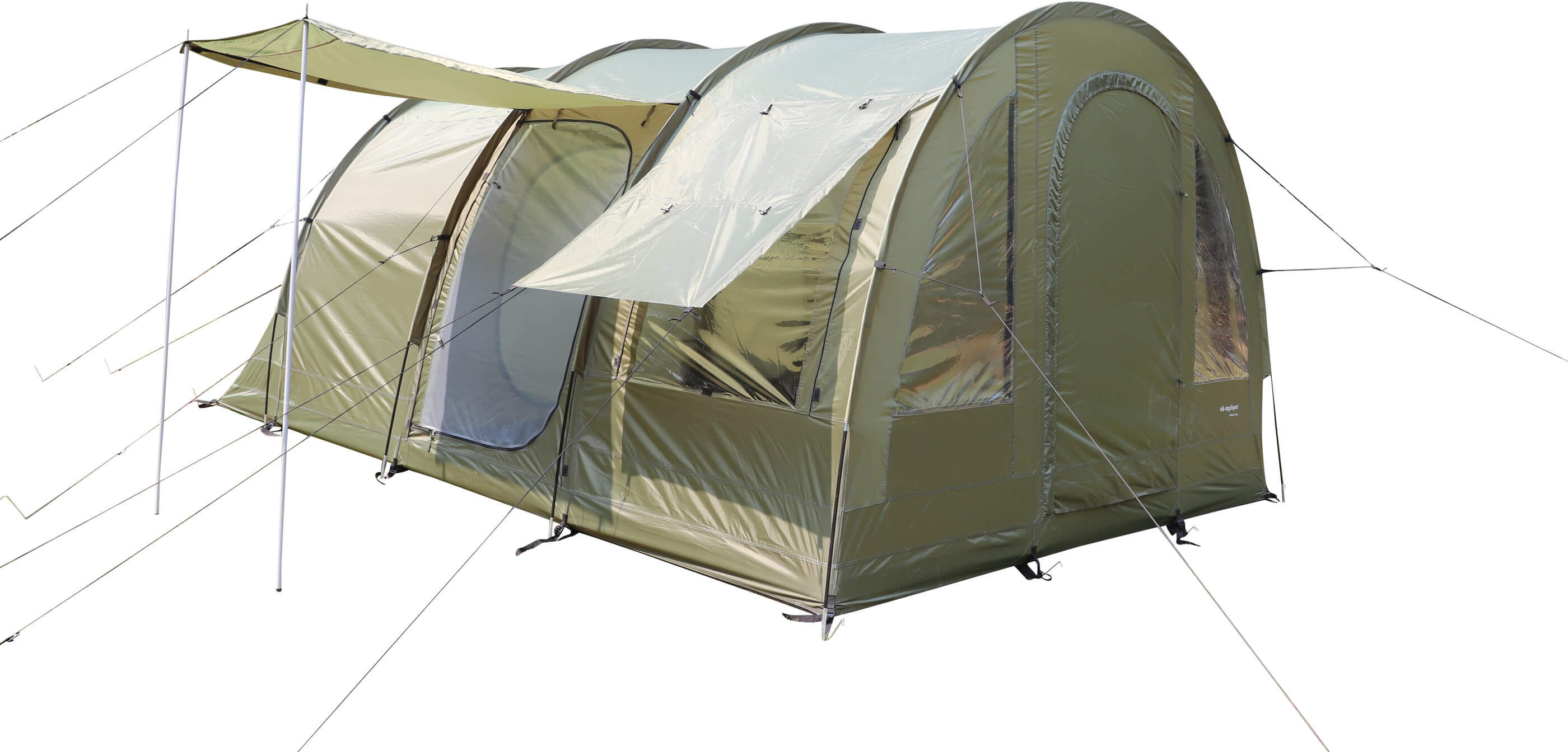 Das Campingzelt eignet sich perfekt für Familien oder Freunde, die einen längeren Aufenthalt im Zelt planen.