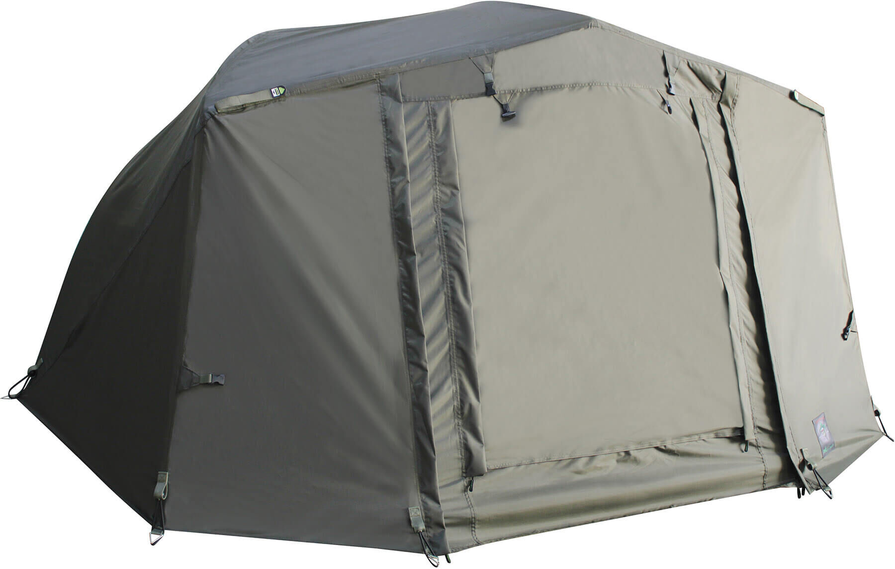 skin-brolly-4 Duurzame vistent die karpervissers beschutting biedt tijdens lange vistochten.