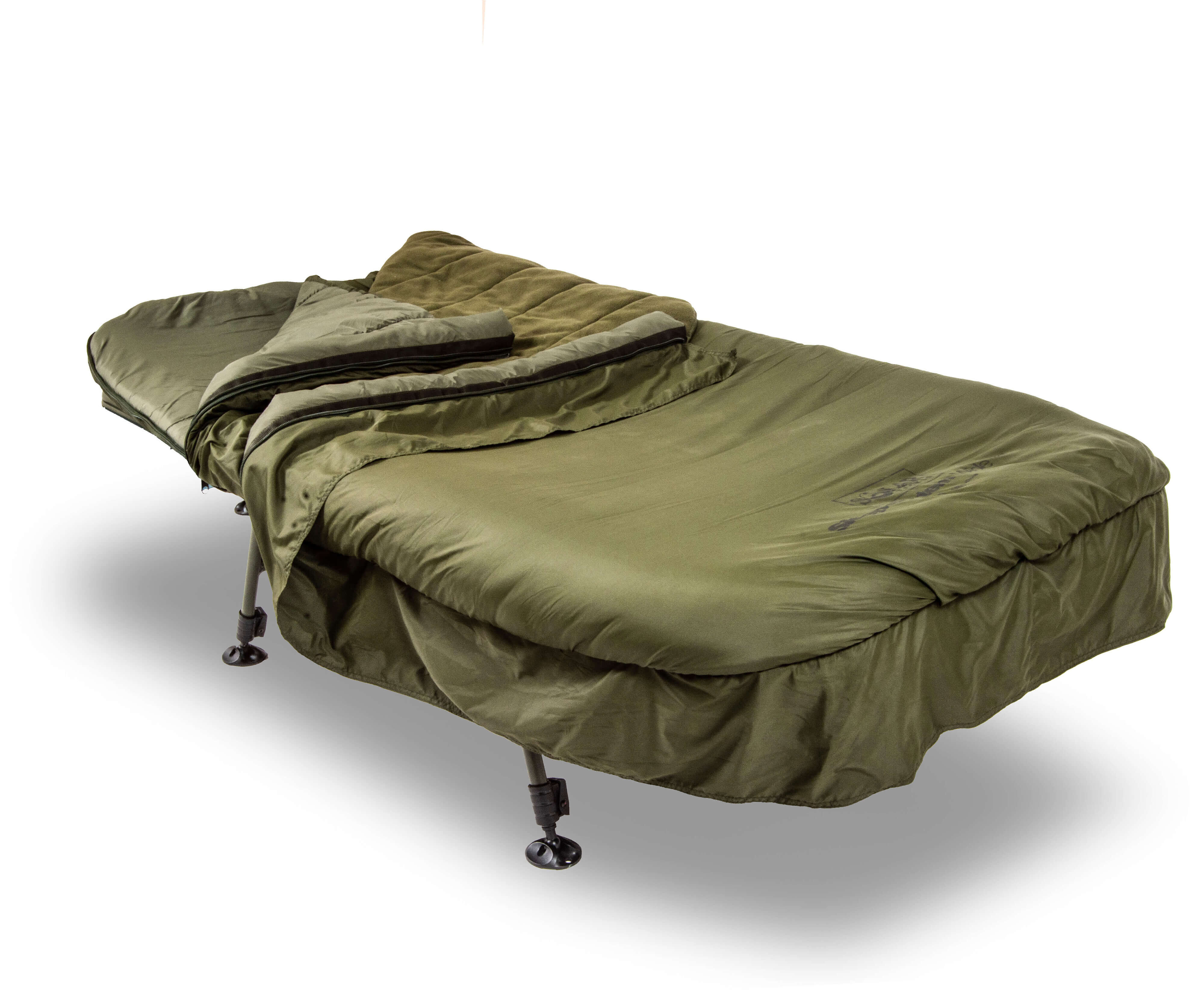 Solar Tackle SP 3D Dura-Dore Sleep System Comodo lettino da pesca per pescatori, perfetto per lunghe notti in acqua.
