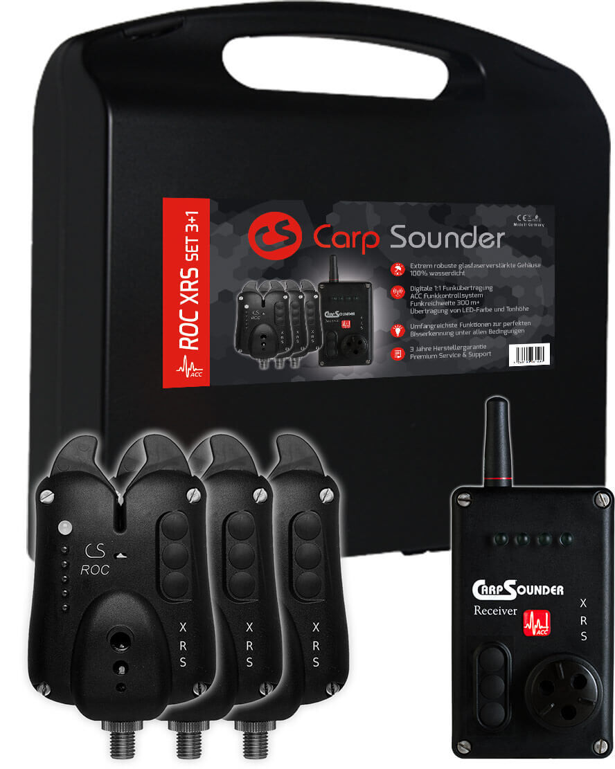 Carp Sounder ROC XRS ACC Bissanzeiger-Set 3+1 versch. Farben