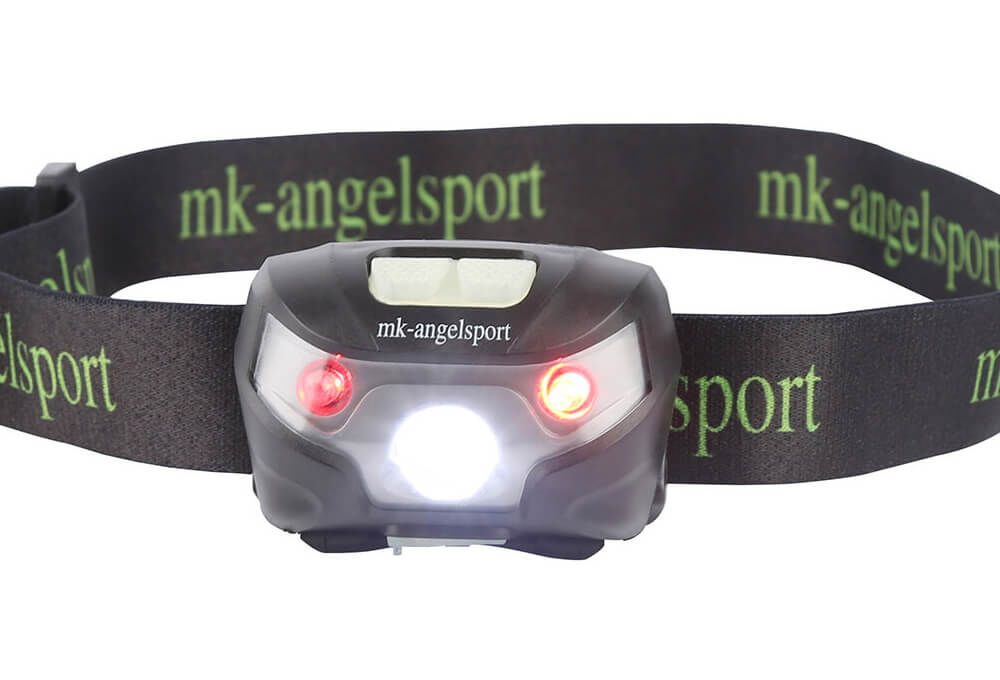 usb-led-lenser-headlight Die wiederaufladbare USB Kopflampe besitzt ein zusätzliches Rotlicht.