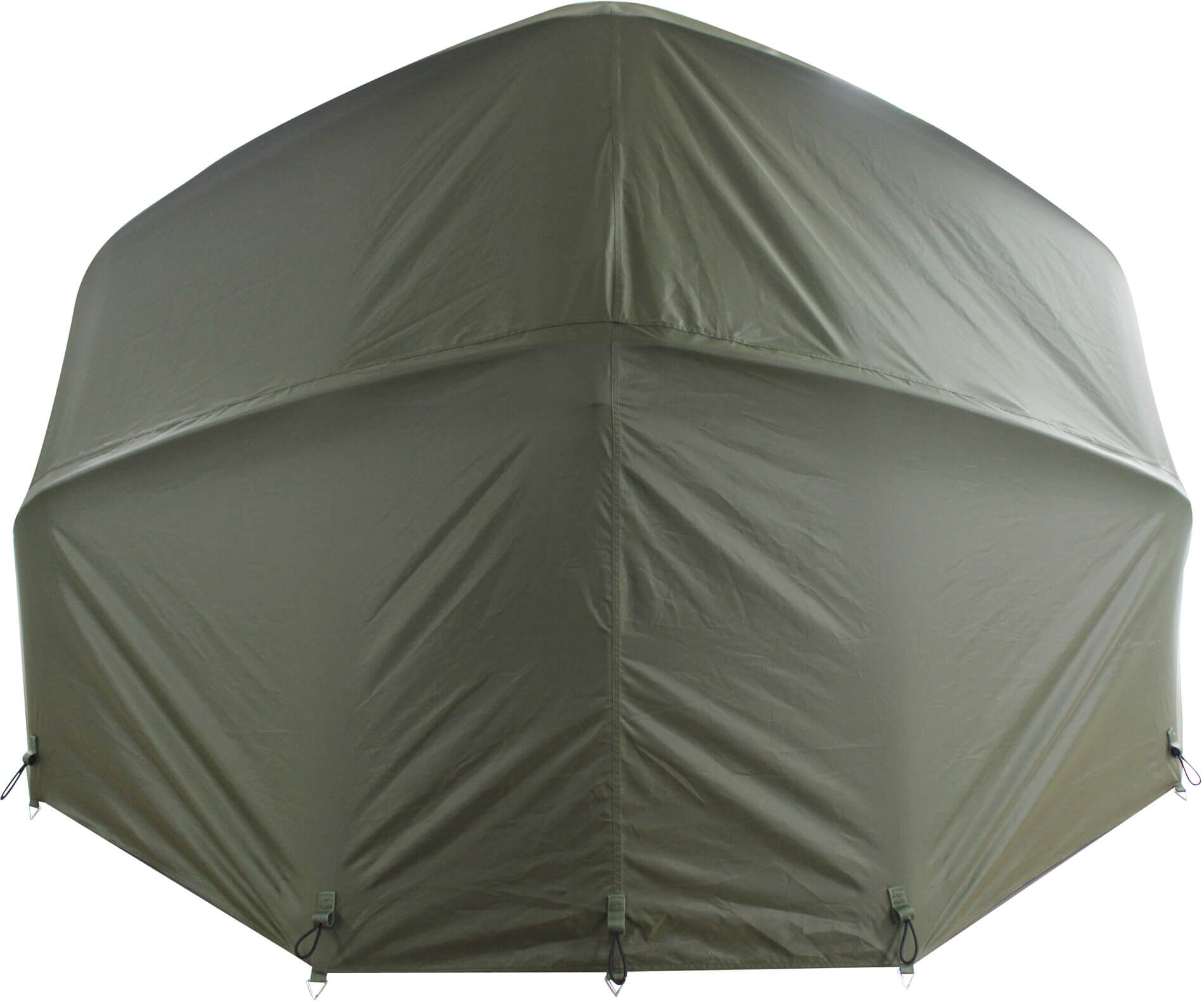 overwrap-3man-fort-knox Mit dem Überwurf wird die Grundfläche des 3Man Bivvy nochmals deutlich erweitert.