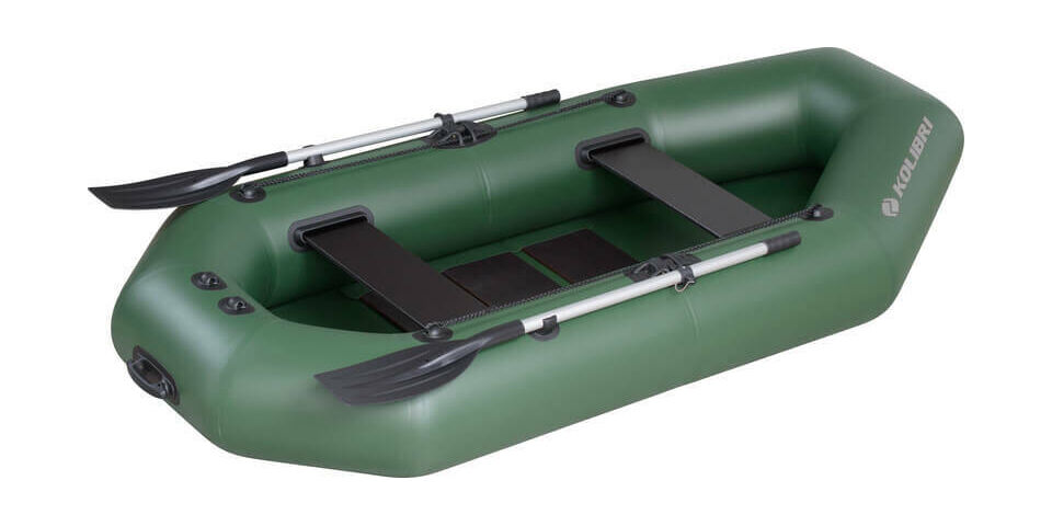 Kolibri_K260 Duurzame opblaasbare vissersboot met peddels, perfect voor karpervissers die op zoek zijn naar avontuur.