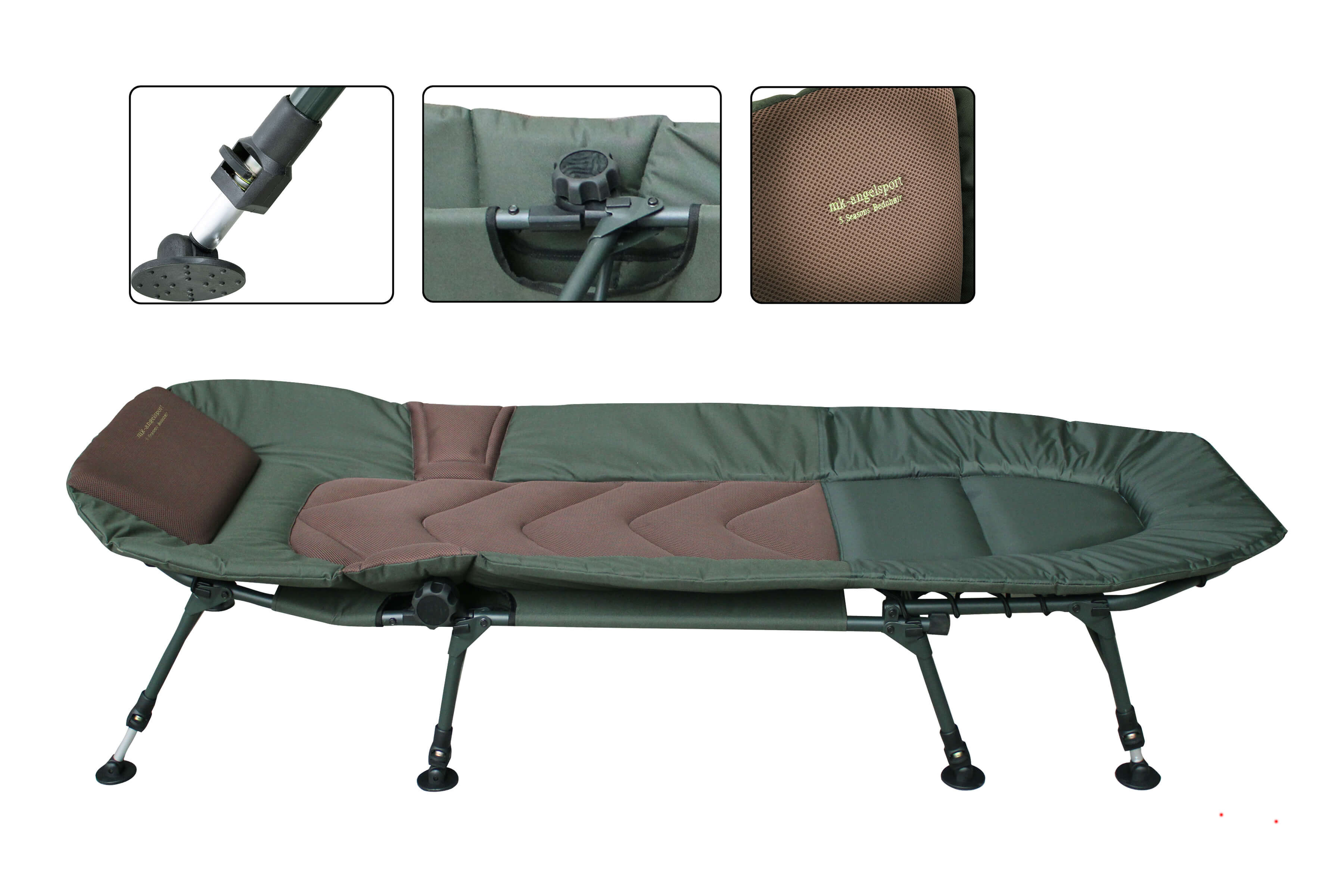 DSC_2439 Aufgrund der 8 Beine ist diese Angelliege echt stabil und bei Campern sehr beliebt.