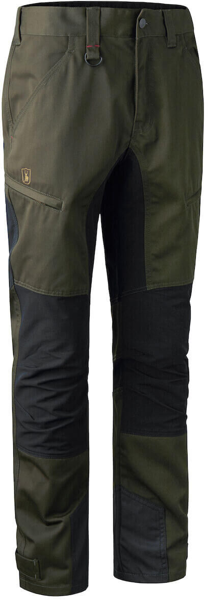deerhunter-hose-3771-adventure-green Strapazierfähige Angelhose für Komfort und Mobilität beim Karpfenangeln.