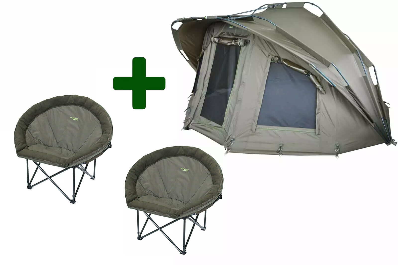Fort Knox 2.0 Zelt 2Man plus 2 MK Carpchairs Fort Knox 2.0 Zelt 2Man plus 2 MK Carpchairs