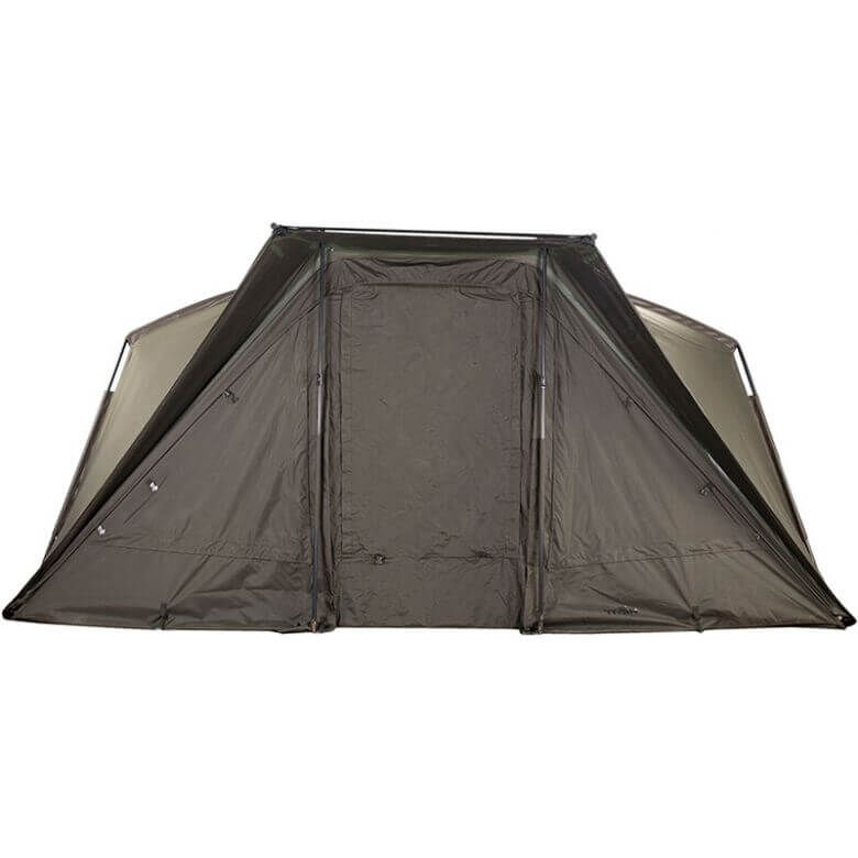 Nash Titan T3 Shelter - ein mobiles Heim für lange Karpfen Sessions Robuster Angelschutz für Karpfenangler, der Komfort und Schutz bietet.