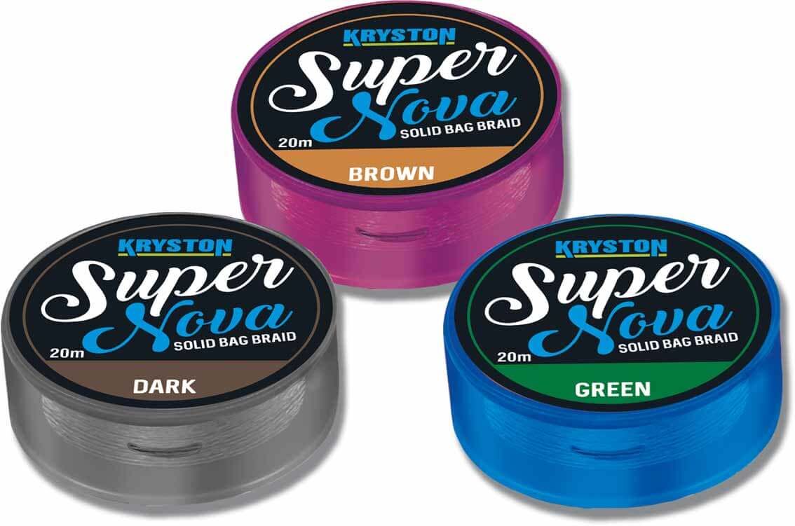 kryston-supernova Das Kryston Super Novy Braid ist ein sehr weiches Vorfachmaterial zum Angeln auf Krautteppichen.
