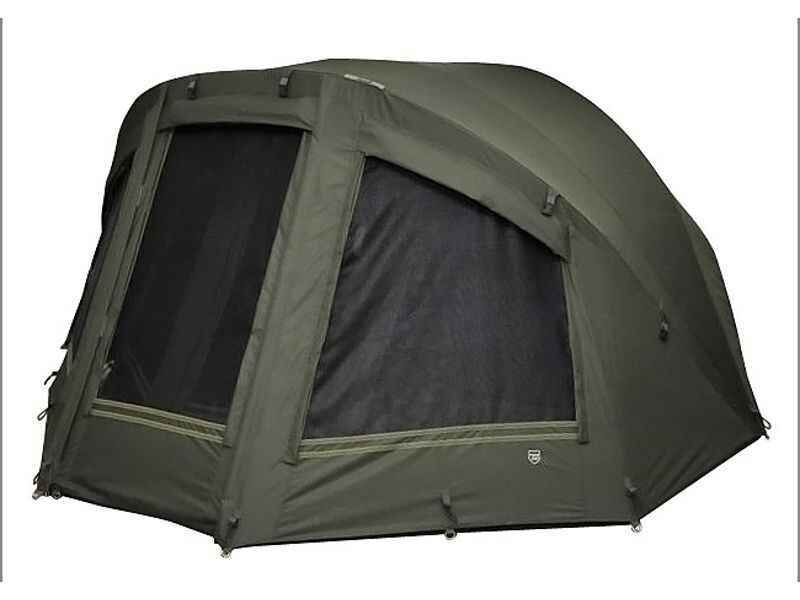 HOT-SPOT-SI-2-Man-Overwrap-2012_b2 Auf diesem Bild sieht man sehr gut die neuen Ausmaße des Ehmanns SX 2 Man Bivvy Überwurf.