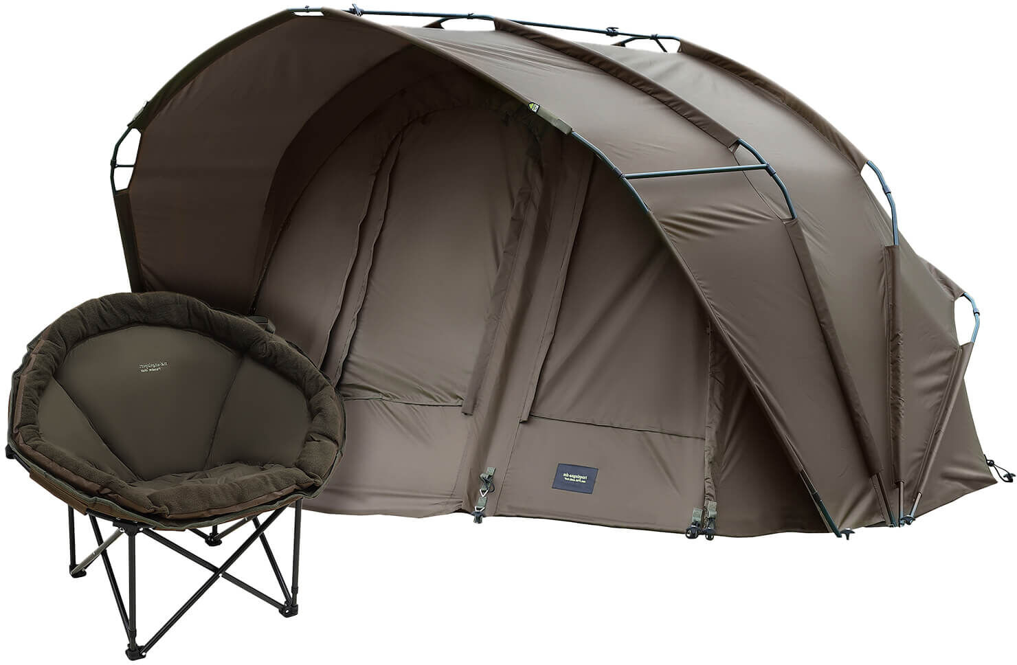 MK Fort Knox 2.0 Pro Dome 2 Mann Angelzelt mit 2 Angelstühlen