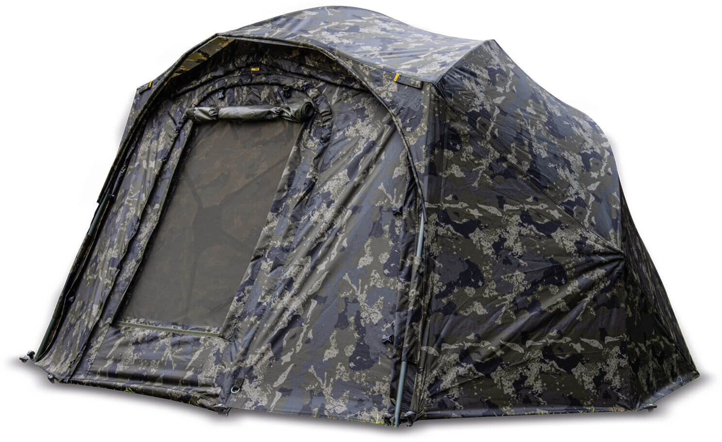 solar-undercover-brolly-ca02-2 Robustes Angelzelt für Karpfenangler, das während der Ausflüge Schutz und Komfort bietet.