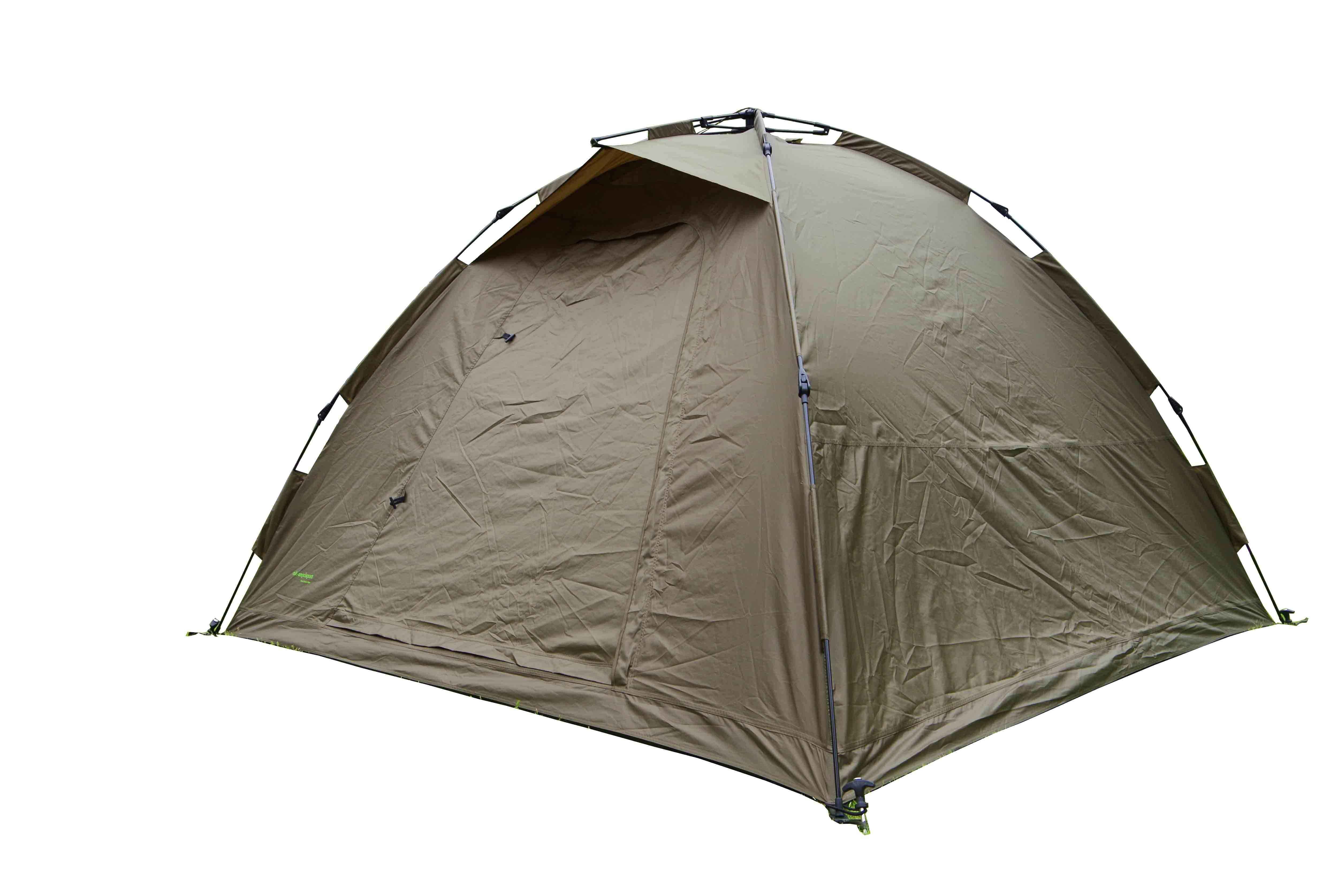 ruck_zuck_angelzelt1 Tenda da pesca resistente per i carpisti, che offre riparo e comfort durante le lunghe sessioni.
