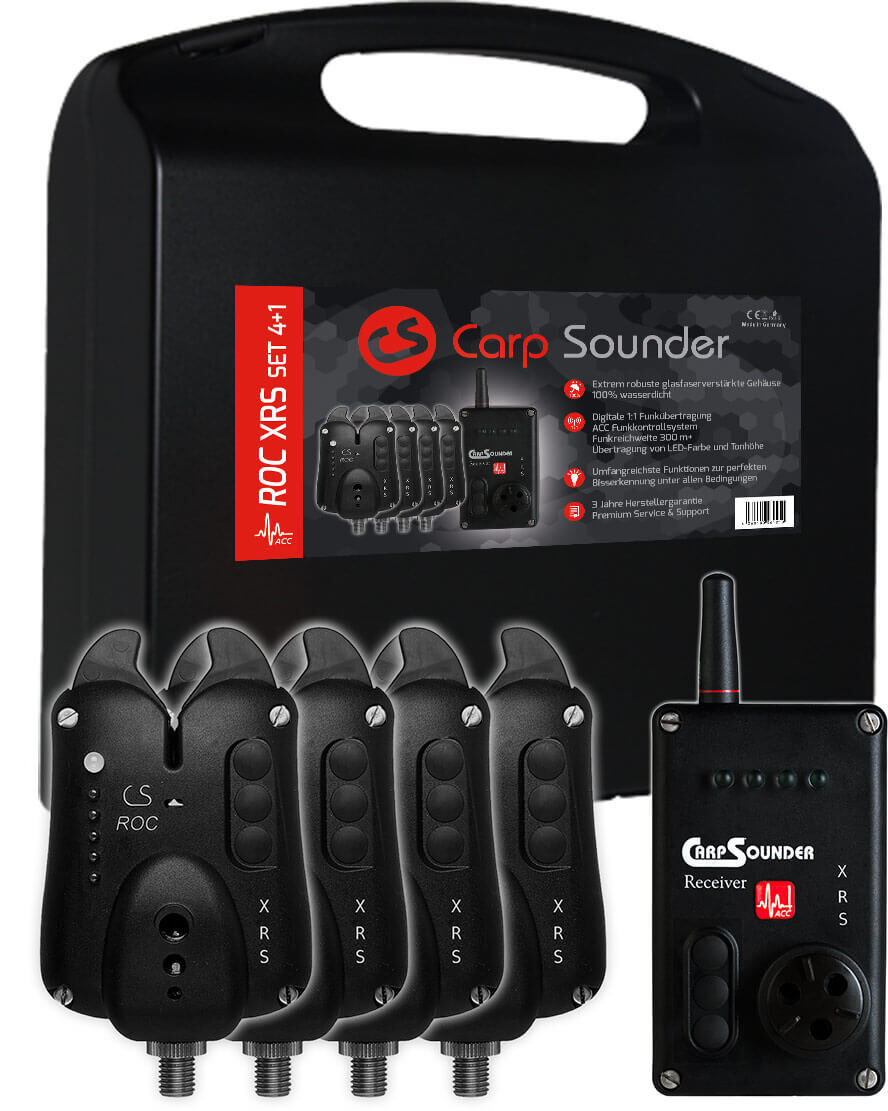 Carp Sounder ROC XRS ACC Bissanzeiger-Set 4+1 versch. Farben