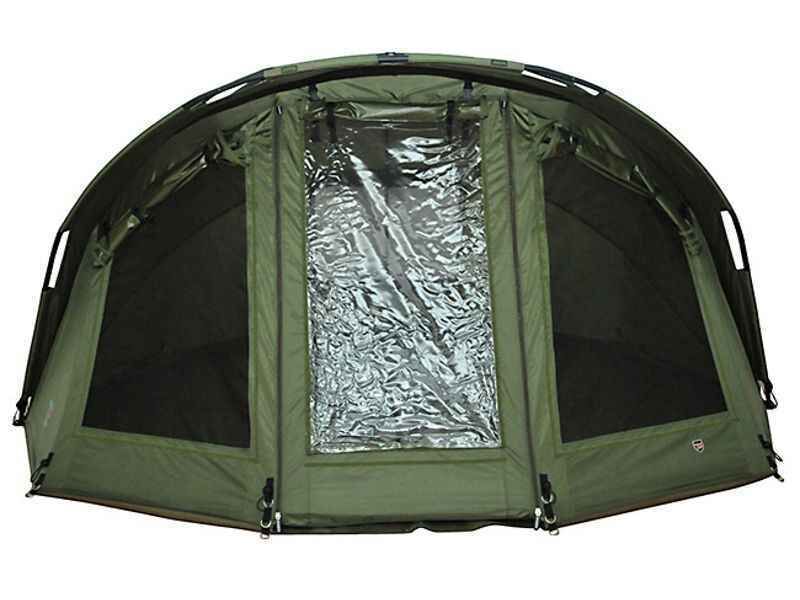 HOT-SPOT-Rock-2-Man-Bivvy_b2-png Prostorný zelený rybářský stan navržený pro pohodlí a ochranu při lovu kaprů.