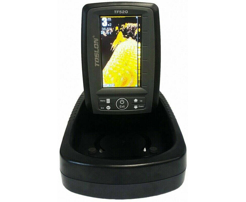 tf520-1 Das Toslon Echolot besitzt ein hochskalierendes Farbdisplay.