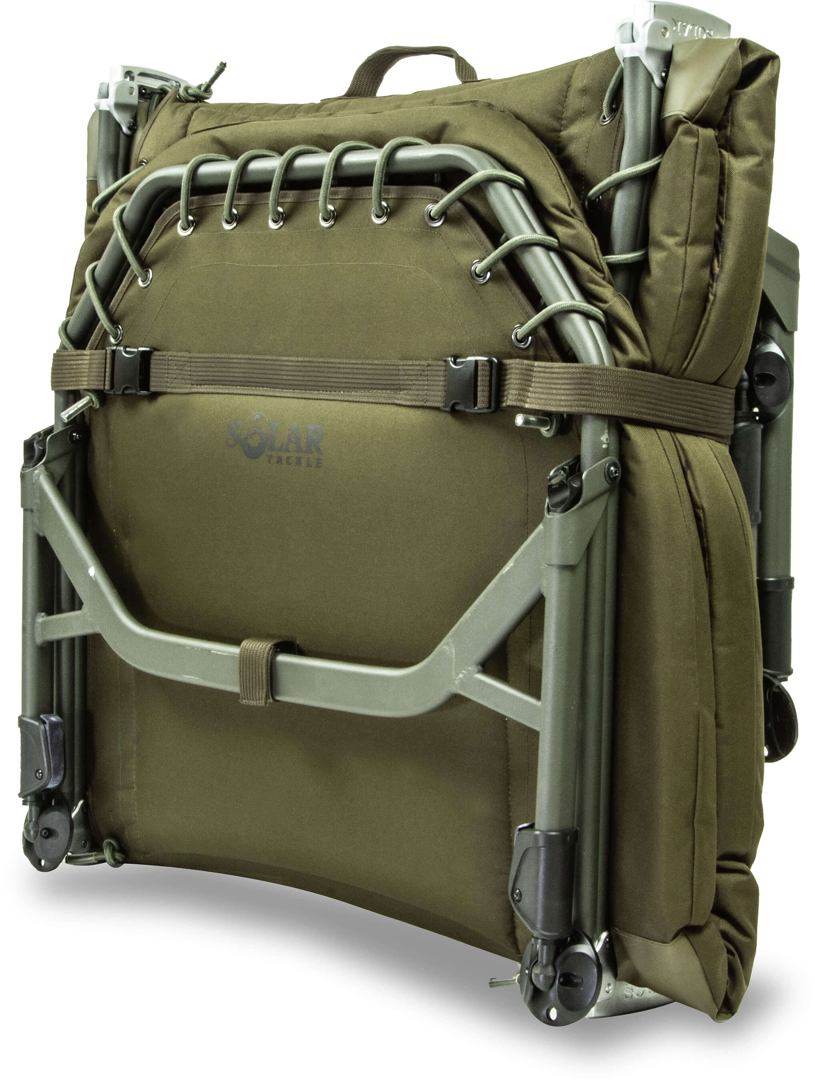 Silla de pesca cómoda y duradera perfecta para largas sesiones de pesca de carpas.