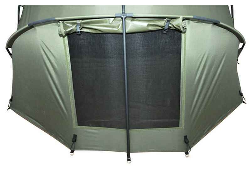 HOT-SPOT-Rock-2-Man-Bivvy_b5-png Odolný rybářský přístřešek se síťovanými okny pro optimální větrání při lovu kaprů.