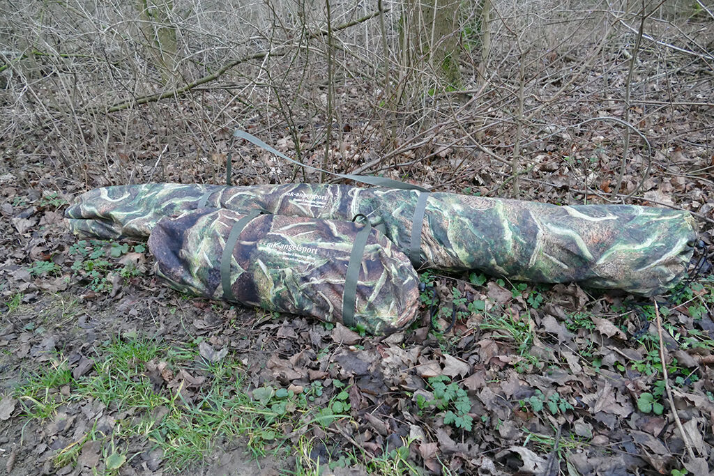 camouflage-shelter Angelruten- und Angeltasche zum Karpfenangeln, perfekt für Outdoor-Angler.