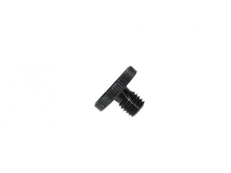 Zentrierschraube-Arretierschraube-fuer-Mittelstange-von-Brollysystemen-png Tornillo roscado negro esencial para asegurar aparejos y equipos de pesca.