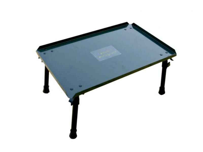 Affix-Bivvy-Table-Alu-Tisch Mesa de pesca resistente para pescadores de carpas, perfecta para organizar aparejos y aparejos.
