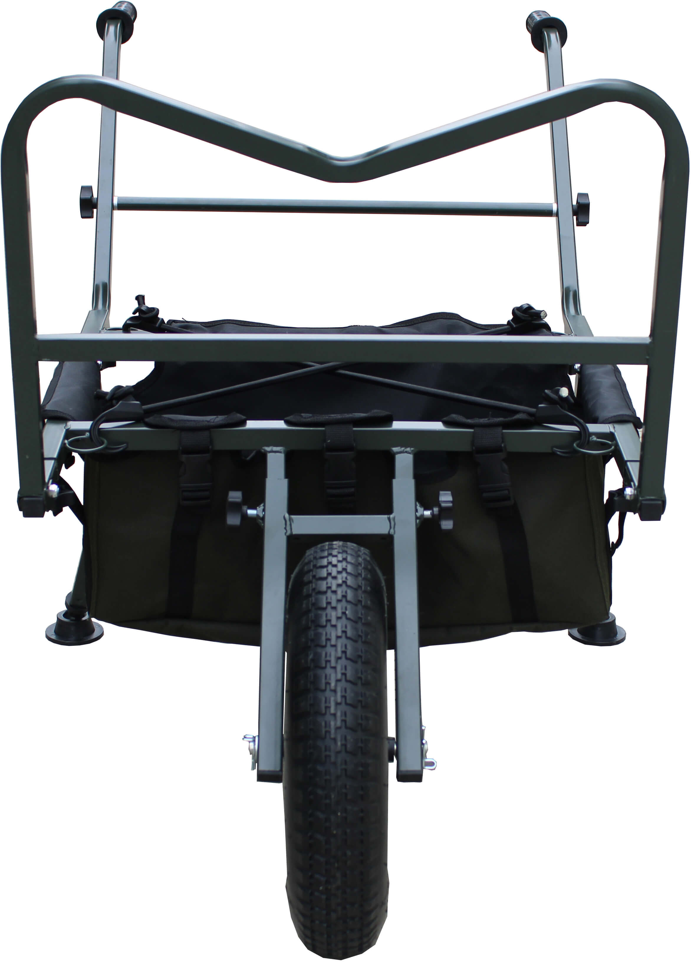 mk-barrow Der Barrow bietet Platz für ein Angelzelt, einer Angelliege und das dazugehörige Tackle.