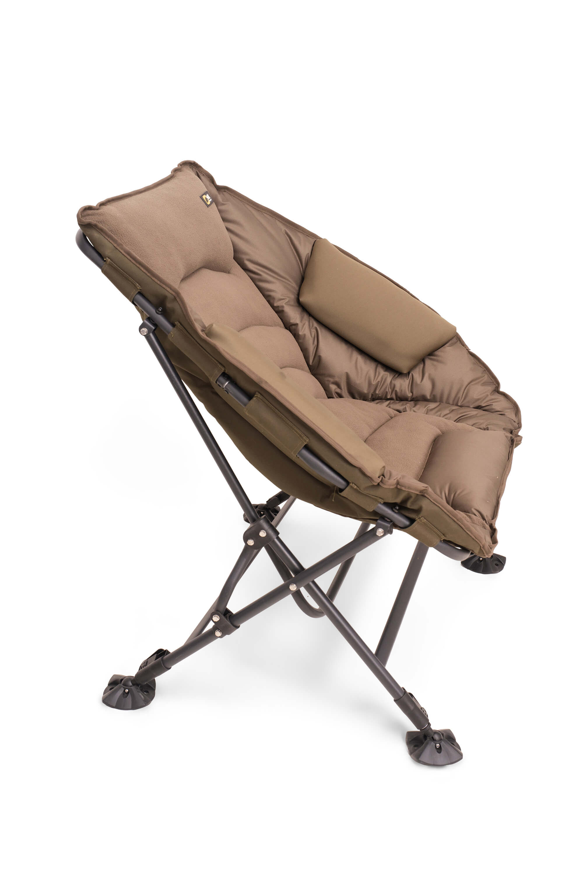 Chaise de pêche confortable, parfaite pour les longues journées au bord de l'eau, conçue pour les pêcheurs de carpes.
