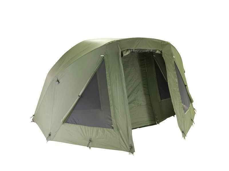 T-Rex-Ultra-2-Man-Winterskin-png Amplia tienda de pesca para pescadores de carpas, perfecta para refugio y comodidad durante las salidas.