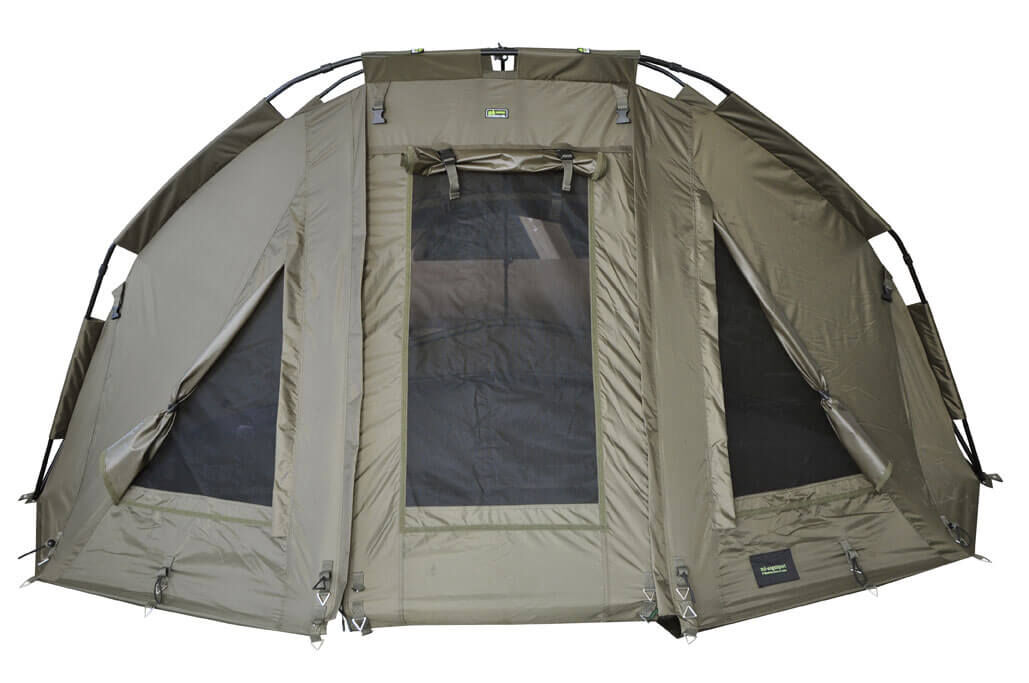 bivvy-zelt Tenda da pesca resistente progettata per i carpisti, che offre riparo e comfort durante le battute di pesca.