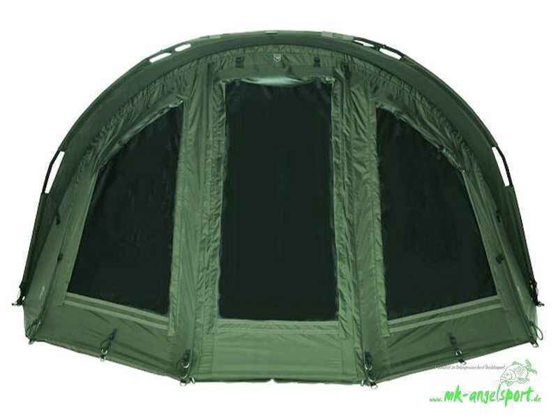 PRO-ZONE-SX-2-Man-XLarge-Bivvy_b4-png Spaziosa tenda da pesca verde progettata per i carpisti, perfetta per le battute di pesca all'aperto.