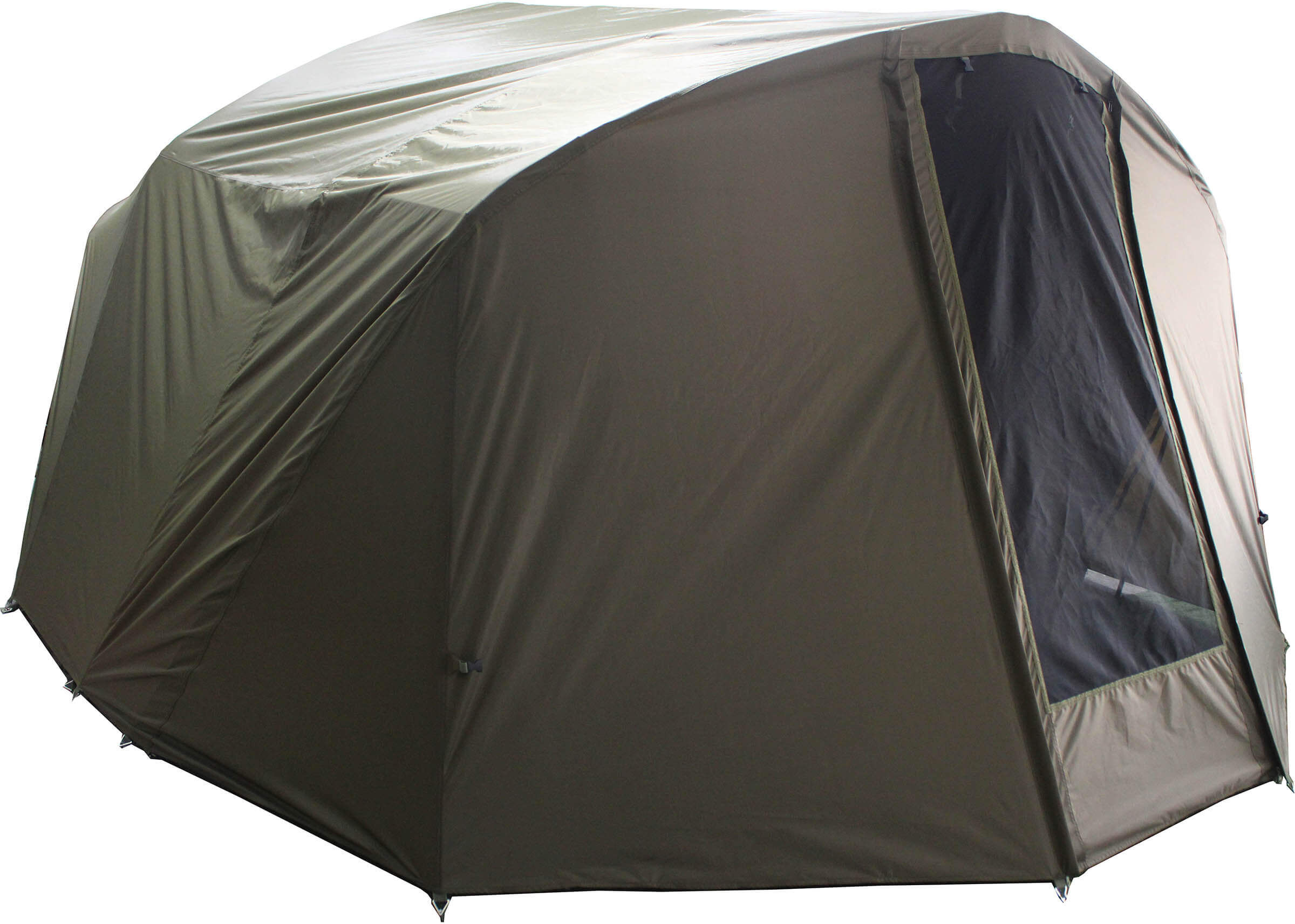 winterskin-fort-knox-air-4man-3 Tenda da pesca durevole che fornisce riparo ai pescatori di carpe durante le lunghe battute di pesca.