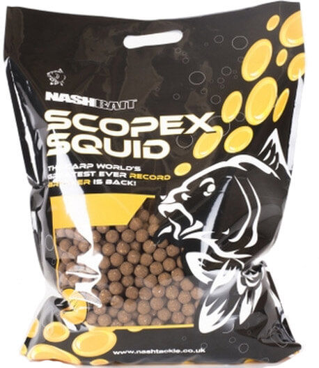 nash-scopex-squid-b6808 Der legendäre NASH Scopex Squid Boilie wird in einem wieder verschließbaren 5 KG Sessionpack geliefert.