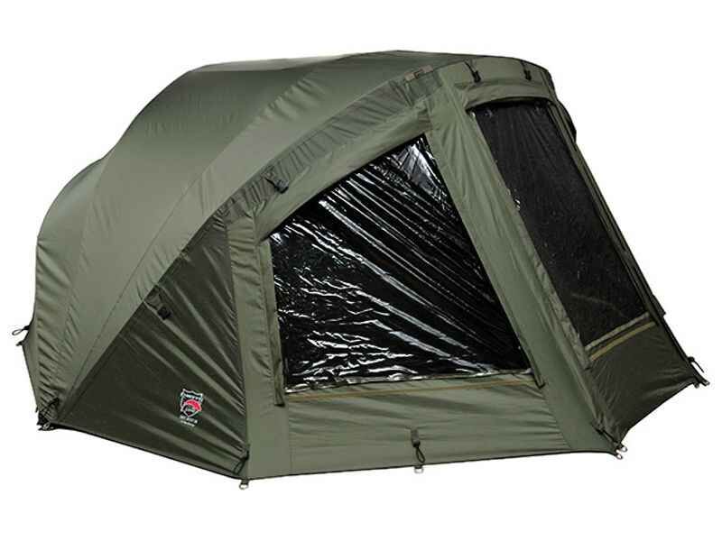 HOT-SPOT-SI-2-Man-Overwrap-png Tenda da pesca resistente progettata per i carpisti, che offre riparo e comfort all'aperto.