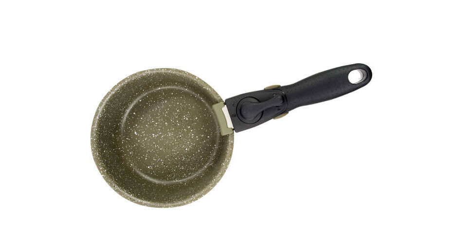 Armolife_Marble_Saucepan_01-7-8 Vaso da pesca resistente per preparare le esche durante la pesca alla carpa, dotato di superficie antiaderente.