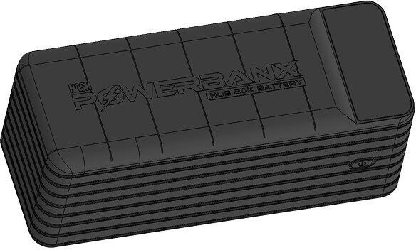Power bank portatile per pescatori, che garantisce che i tuoi dispositivi rimangano carichi durante la pesca.