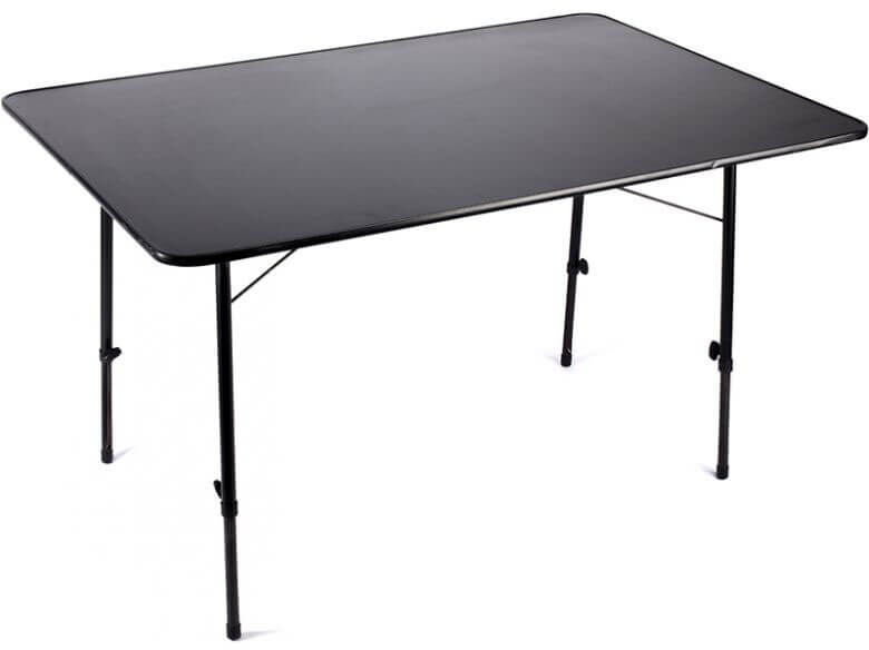 nash-t1203-table Die höhenverstellbaren Beine und die massive Tischplatte sind die optimalen Voraussetzungen für ein stabilen Campingtisch.