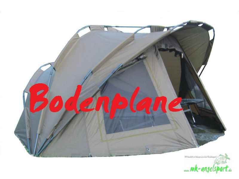 MK-Angelsport-Bodenplane-fuer-Fort-Knox-2-Mann-Zelt-png Cómoda tienda de pesca con interior espacioso para que los pescadores de carpas se relajen y guarden el equipo.