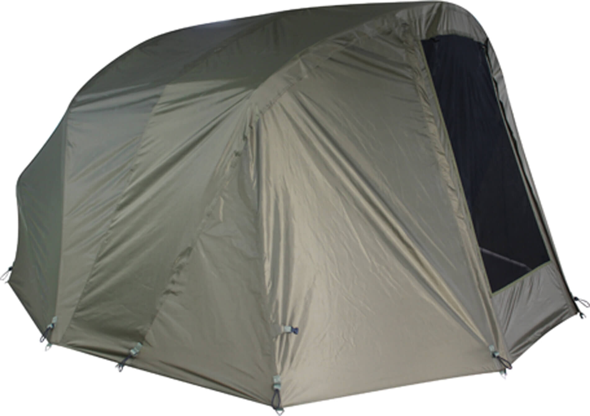 winterskin-3man-shelter Für den Winter ist der Überwurf ein Muss und sichert somit konstant warme Temperaturen im Inneren des Angezeltes.