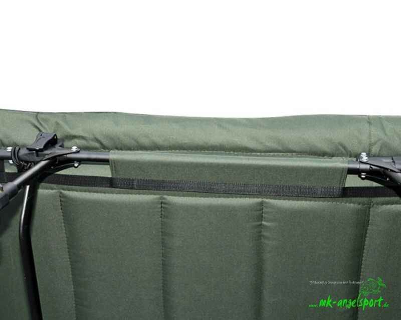 HOT-SPOT-Stalker-3-Leg-Bedchair_b6-png Comodo lettino da pescatore progettato per lunghe sessioni di pesca con supporto imbottito.