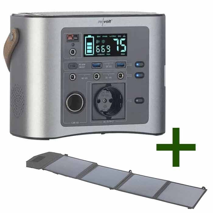 ReVolt Powerbank 90 Ah + Solar-Panel + Solar-Konverter