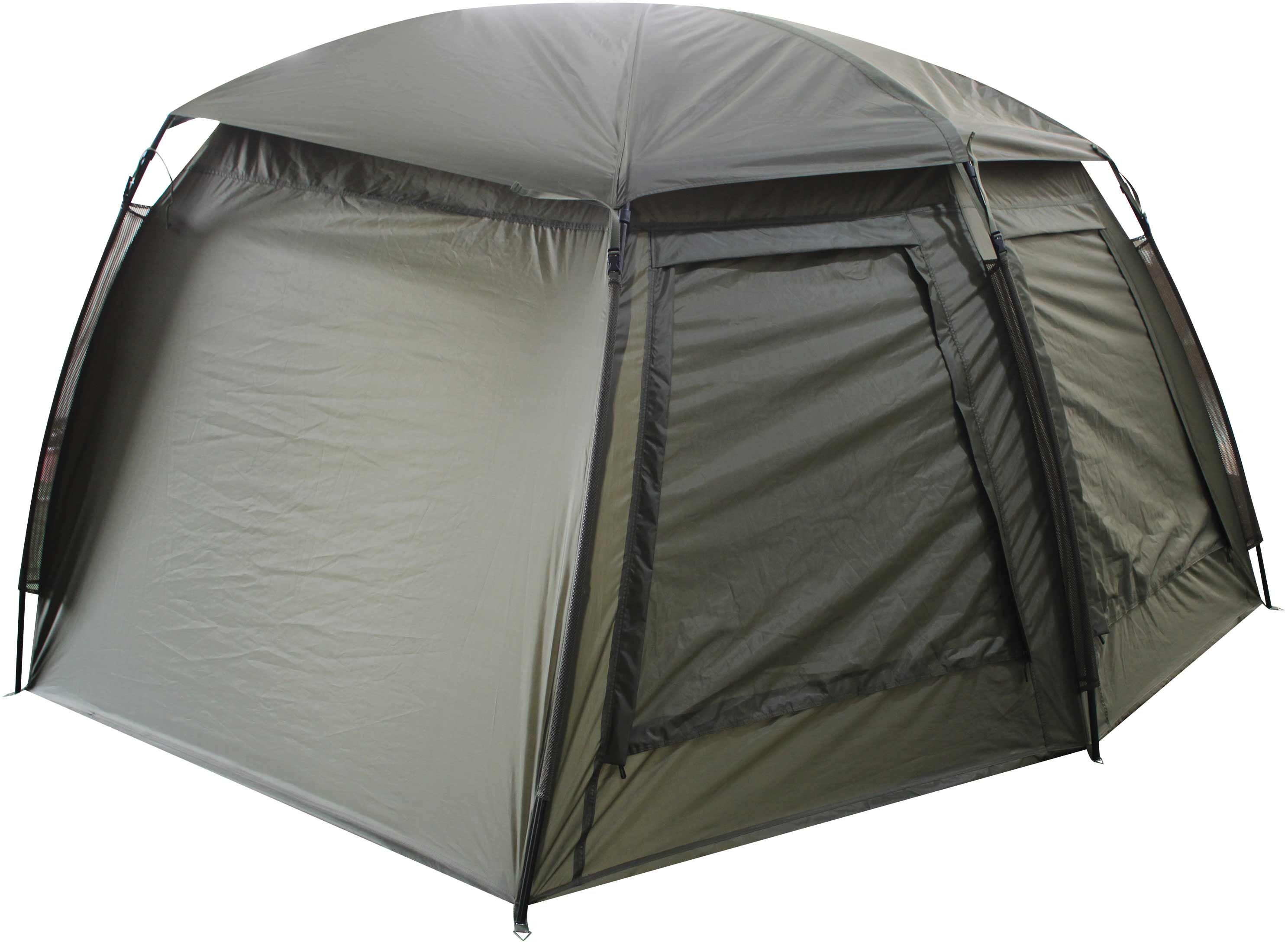 joker-carpdome-2man Das Jokerdome bietet eine angenehme Stehhöhe sowie Platz für 2 Karpfenliegen.