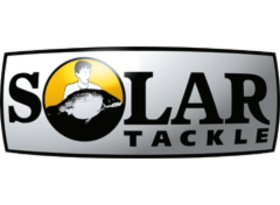 Solar Tackle-Logo, perfekt für Karpfenangler, die hochwertige Angelausrüstung suchen.