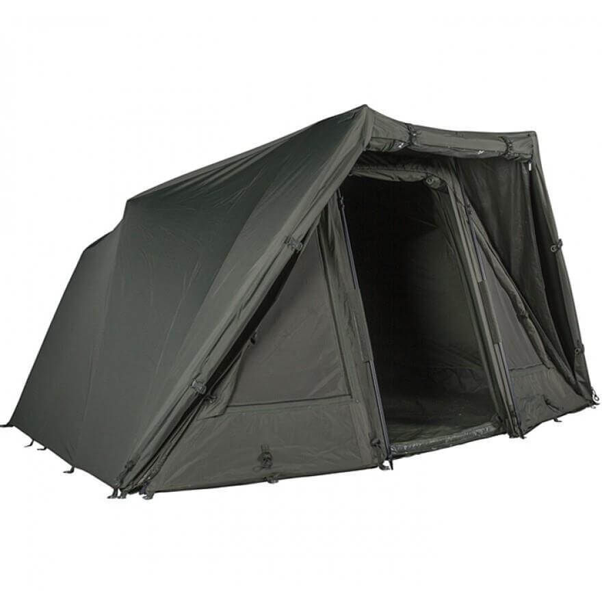 T4112-overwrap-nash-titan Carpa de pesca duradera diseñada para pescadores de carpas, que brinda refugio y comodidad al aire libre.
