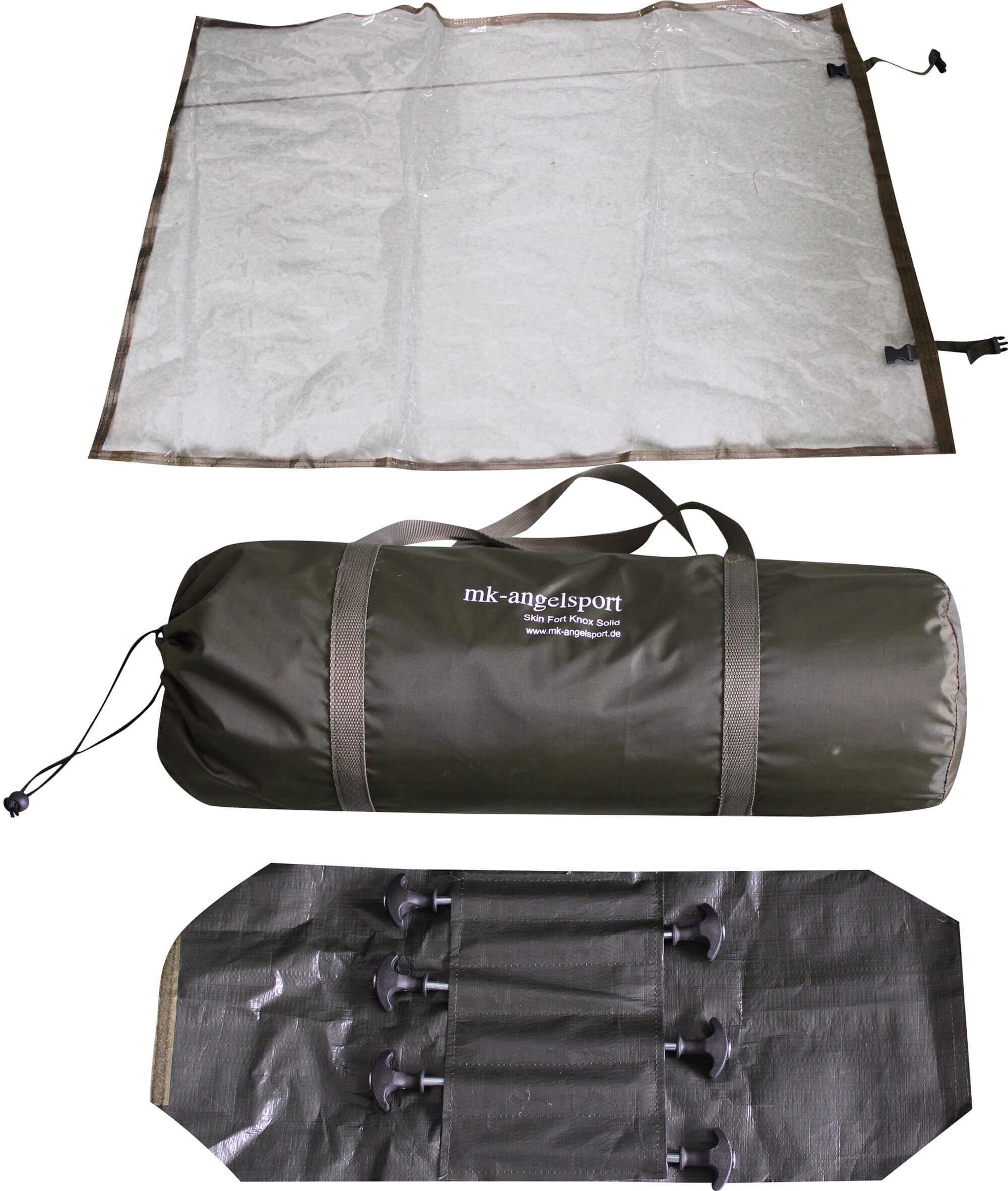 solid-2mann-angelzelt Tapis de pêche durable et sac de transport pour les pêcheurs de carpes, indispensables pour l'entretien des captures.