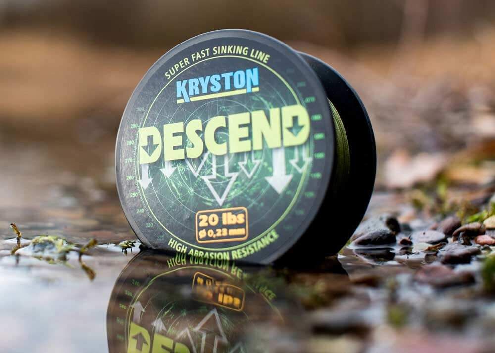 kryston-descend-1 Sedal de hundimiento de alta calidad para la pesca de carpas, que garantiza un descenso rápido y durabilidad.